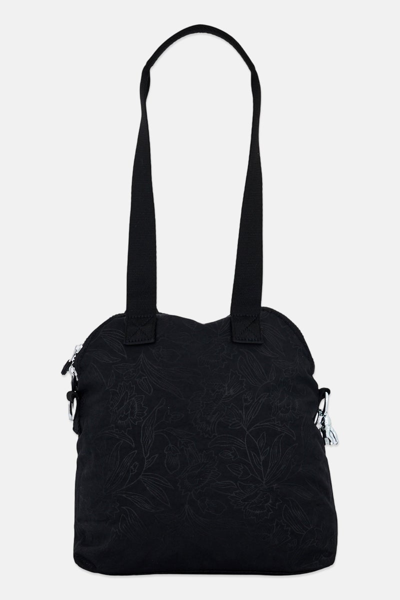 kipling Women Metal Logo Cross Body Bag, Black - Image 4